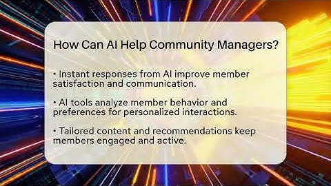How Can AI Help Community Managers? - Everyday-Networking
