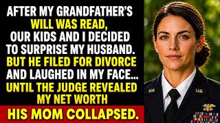 My Husband Filed for Divorce and Laughed—Until the Judge Revealed My $28.7M Inheritance