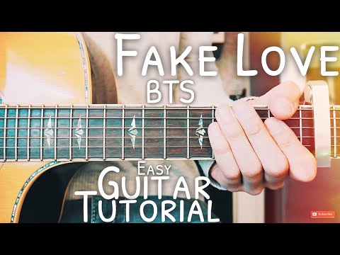 Fake Love BTS Guitar Lesson for Beginners // Fake Love Guitar // Lesson #488