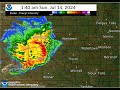 MRMS Reflectivity in Central and Eastern SD during the early morning hours of 7/14/2024