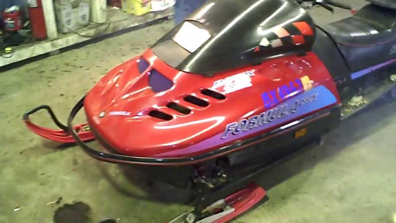 LOT 1576A 1994 Ski Doo Formula STX 583 Running Tear Down - YouTube