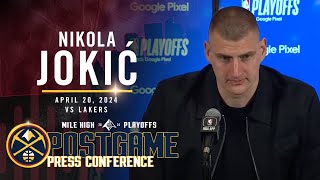 Nikola Jokić Full Postgame Press Conference vs. Lakers 🎙