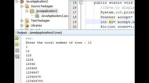 Number Pattern in Java