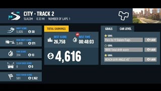 DRIFT MAX PRO | I GOT 4,616 CASH | CITY - TRACK 2 (SLALOM) screenshot 4