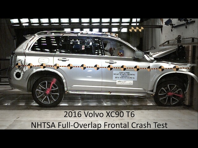 2016-2026 Volvo XC90 T6 NHTSA Full-Overlap Frontal Crash Test