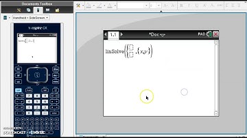 Solving a System of Equations in the TI-Nspire