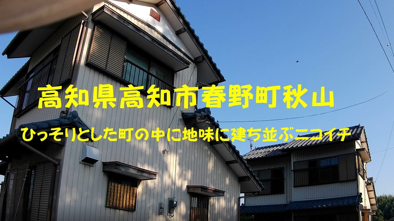 高知県高知市春野町秋山　ひっそりとした古い町の中に地味に建ち並ぶニコイチ