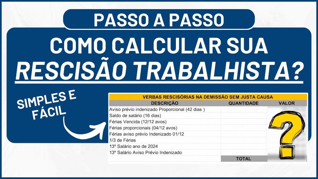 Acerto Trabalhista - Aprenda a calcular sua RESCISÃO TRABALHISTA