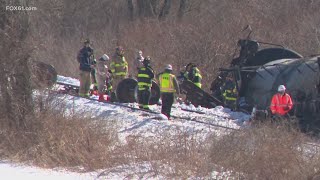 Mansfield train crash results in significant road closures but no injuries