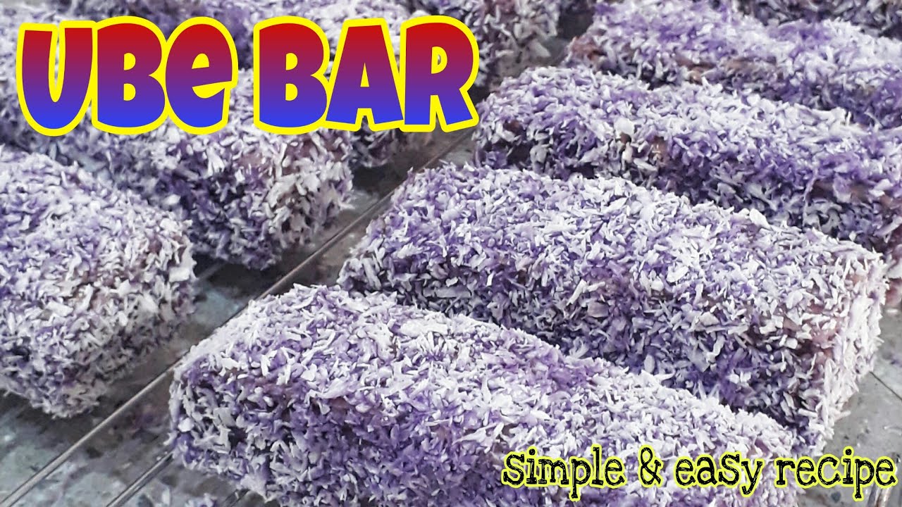 UBE BARS UBE BREAD Easy Recipe YouTube