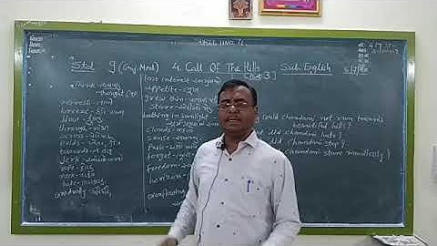 STD-9 Unit-4 Call of the Hills (PART3)