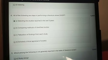 #BCBR #NPTEL #answerkey ,cycle 5 assignment 3, Literature Review