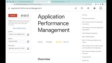Application Performance Management || #qwiklabs || #GCCP