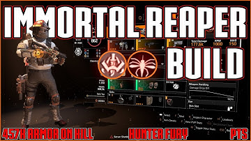 The Division 2 | Immortal Reaper SMG PTS Build | Hunter Fury And Belstone Armory | Next Meta?