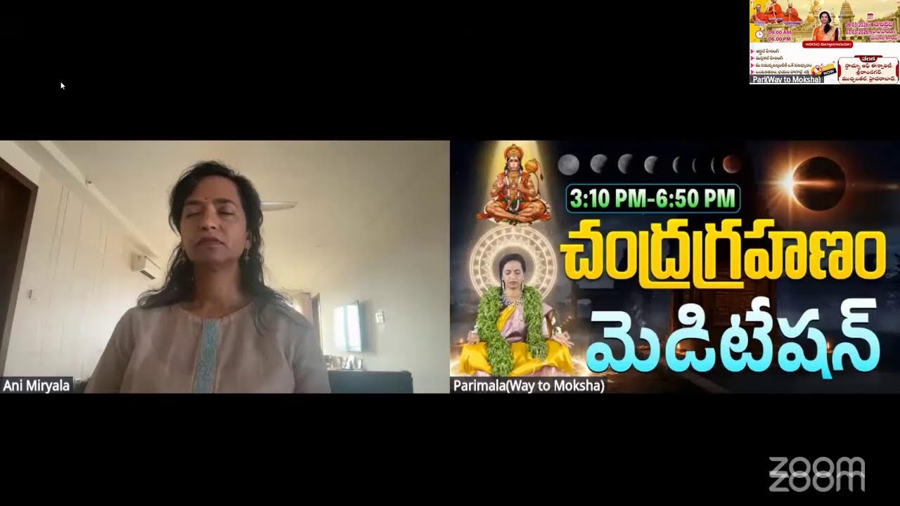 హైదరాబాద్ రిట్రీట్ సమాచారం మరియు చంద్ర గ్రహణ ప్రత్యేక ధ్యానం