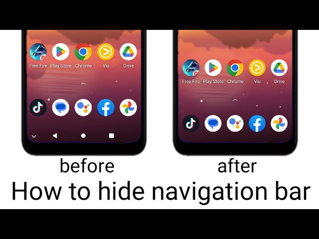 How to hide navigation bar on android 2022 - YouTube