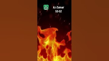 Surah Az-Zumar 50-52 | Urdu | Hindi Audio Translation | سورة الزمر