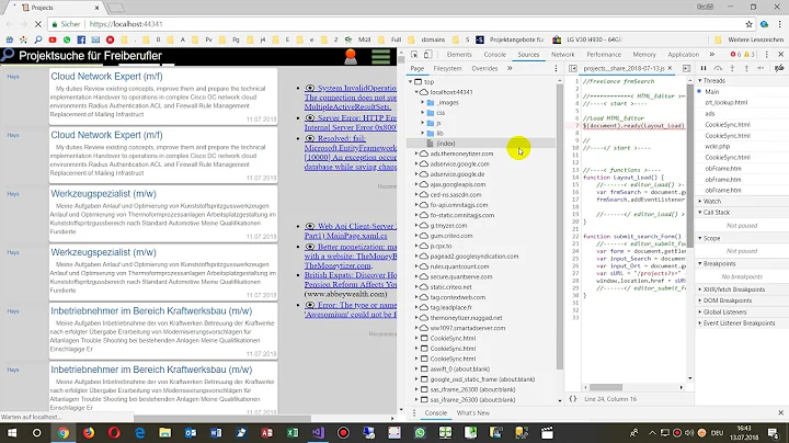 How to Debug Javascript in Asp.Net Core MVC