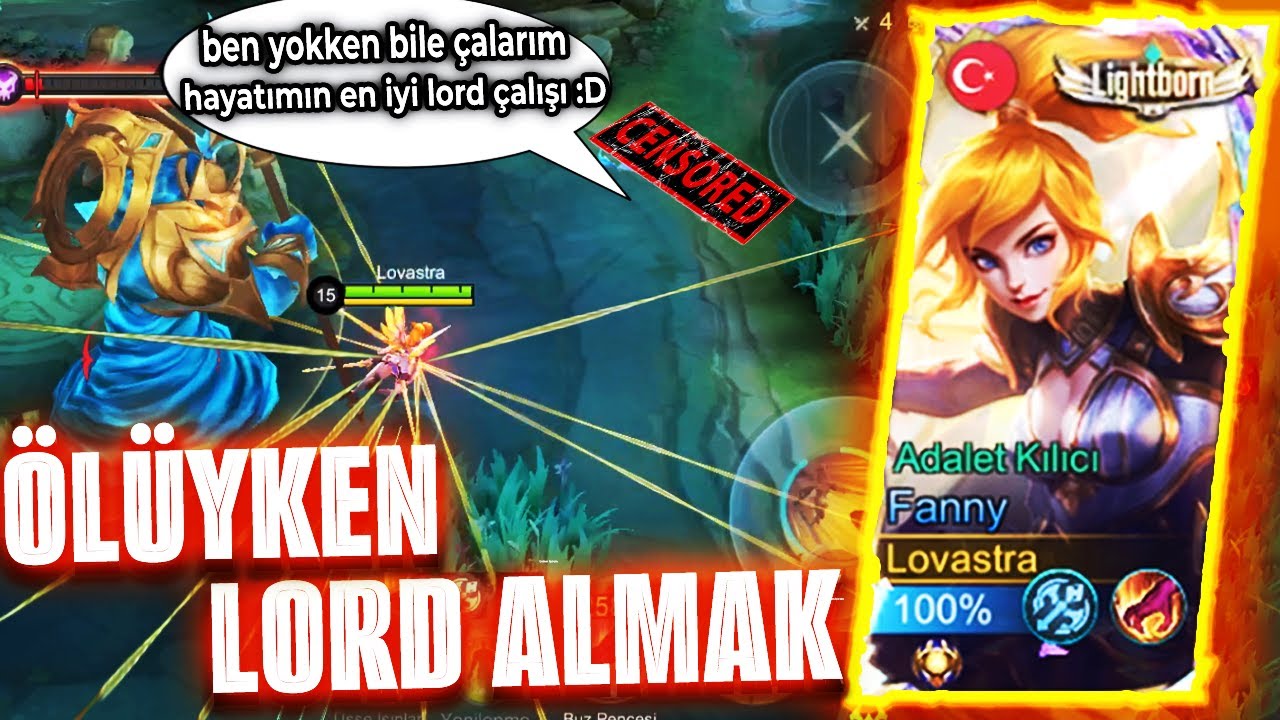 RAKİP HAYATININ EN İYİ LORD ÇALIŞINI HARİTADA YOKKEN ÇALDI ÖĞRETİCİMSİ NOLAN Mobile Legends