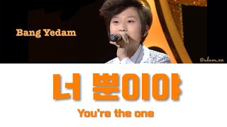 【日本語字幕/かなるび】너뿐이야 You’re the one / Bang Yedam バンイェダム 방예담 cover (J.Y.Park)