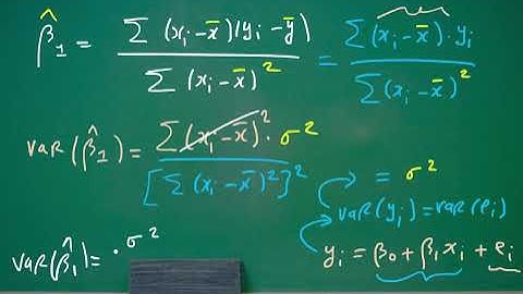 Économétrie (Régression simple).10/ variance estimateur MCO