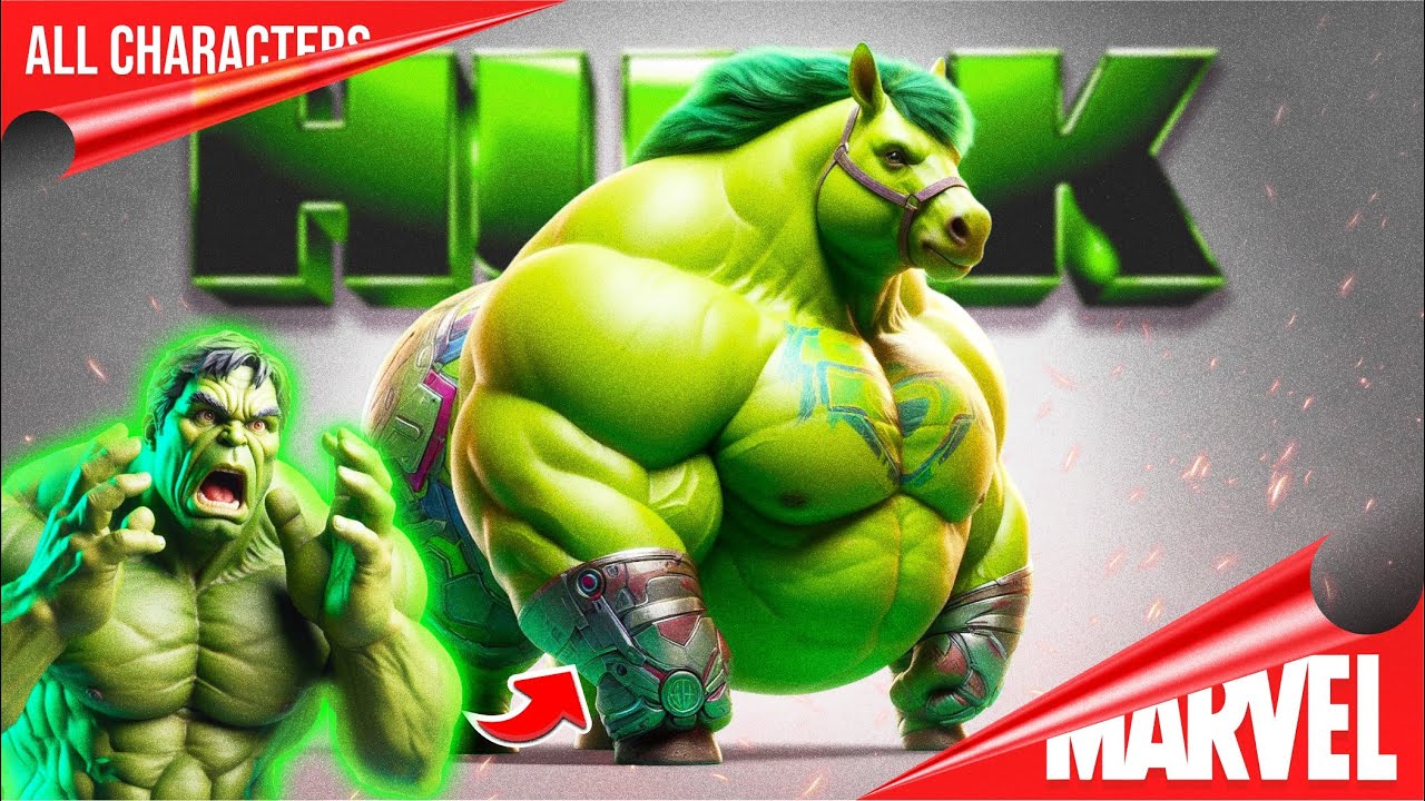 Turning Superheroes Into FAT HORSES #PART8 | All Characters | MARVEL ...