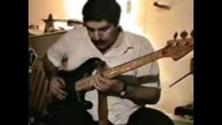 Playing bass with Louis Nahas in the Limassol Jazz Trio in 1988 - BOUREE