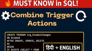 SQL Trigger Explained | Insert, Update, Delete in One Trigger | All Actions in One Place