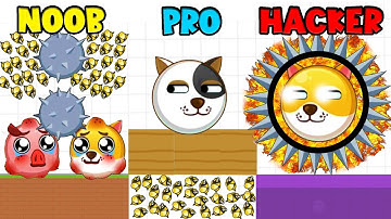 NOOB vs PRO vs HACKER | Save the DOGE *999IQ*