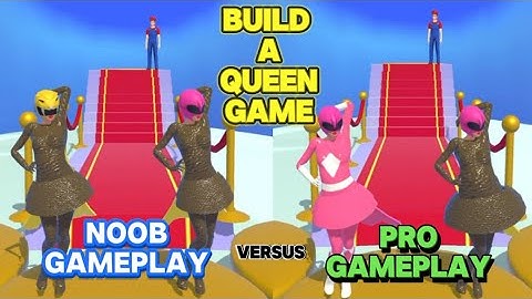 Build A Queen 👸 Noob 🆚 Pro All Levels Walkthrough iOS and Android Gameplay New Update Game!