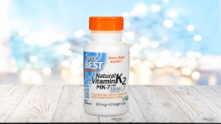 Doctor's Best, Natural Vitamin K2 MK-7 with MenaQ7, 100 mcg, 60 Veggie Caps