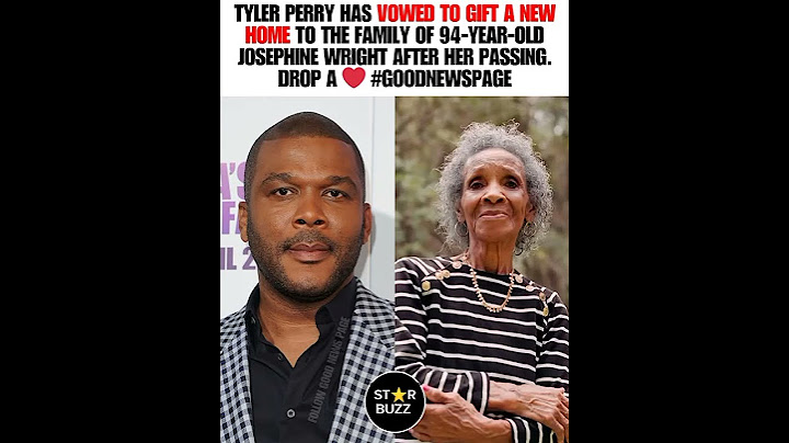 When Tyler Perry gifted a house to Josephine wright's family after she passed away❤️#shorts#news