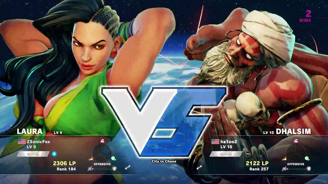 Street Fighter V beta 4 Dhalsim vs Laura