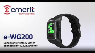 Lone worker safety watch Emerit e-WG200 | MAGNETA