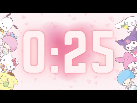 25 Second Timer Countdown - Calm and Relaxing Music