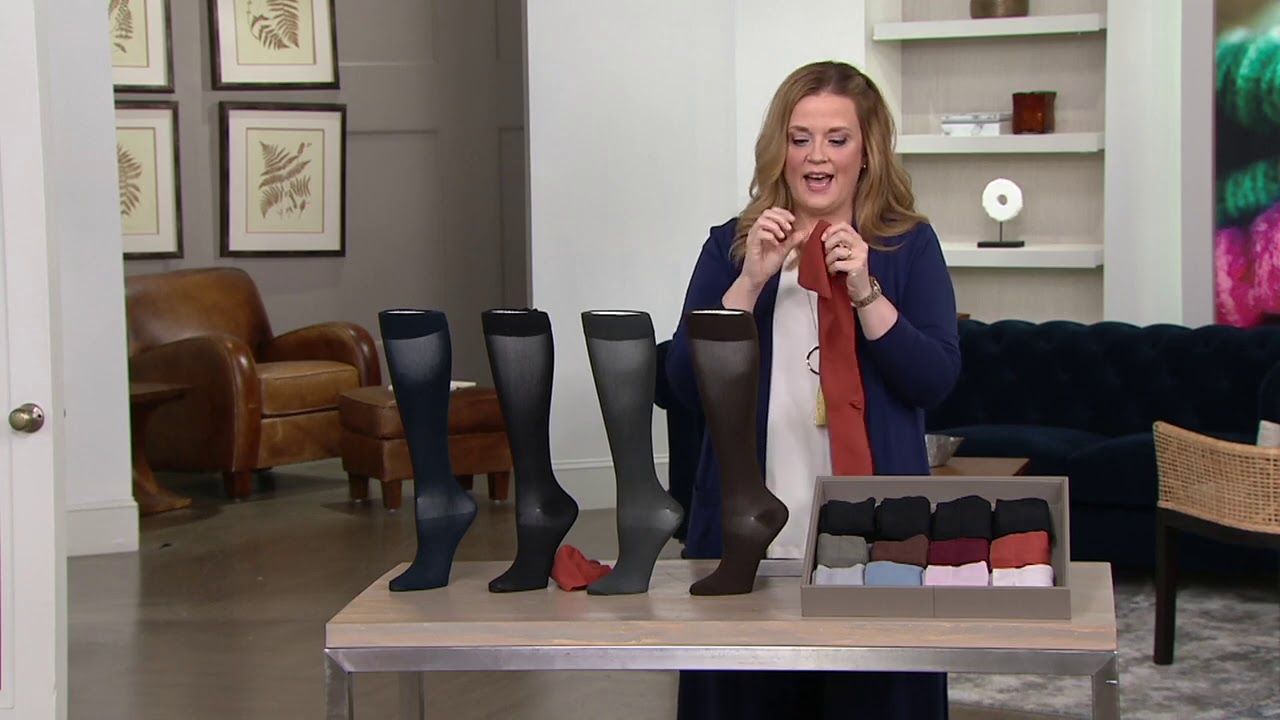Legacy 815 mmHG Graduated Compression Sock Set of 4 on QVC YouTube