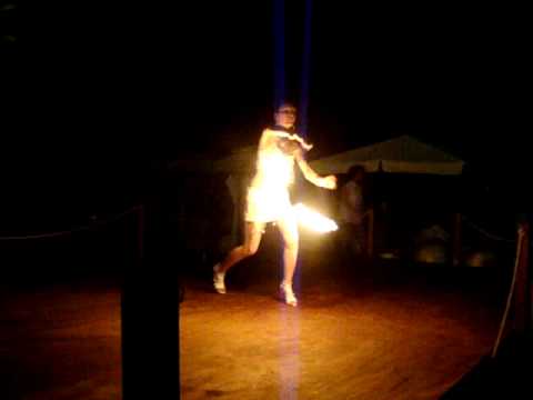 Alice In Flames fireshow with fire poi - Nissaki L...