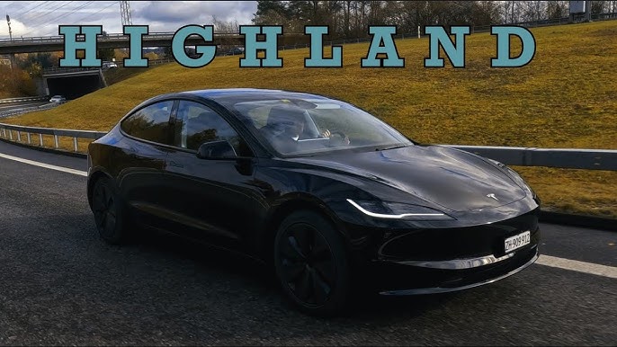 TESLA model 3 Highland black. 