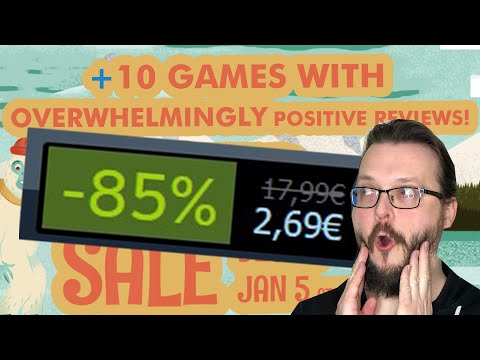 Steam Winter Sale 2021 - 10 Games with Overwhelmingly Positive Reviews! Strategy, Action, FPS, RPG!