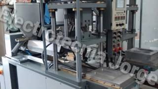 Maquina inyectora de bases de calzado de 2 puestos automatica (Injection machine footwear base)