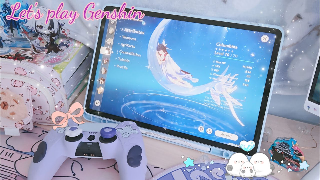 Playing Genshin Impact on a cozy winter afternoon | Gameplay ambiance 4K (eng dub)