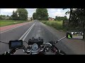 Pleasant motorcycle ride through central Europe. Przez pola, łąki, lasy i wioski.