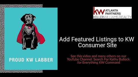 Add Featured Listings to your KW Website