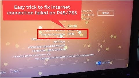 How To Fix PS5 PS4 Internet Connection Failed Playstation Connection Failed internet 2023