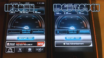 iPhone 4s vs iPod Touch 3rd Generation - Internet Speed Test - LoGoViDz