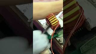 how to make inductor coil in home. #inductor #inductorcoil #satisfying #diyelectronics