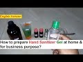 Hand Sanitizer Gel Making 100% Real Formula