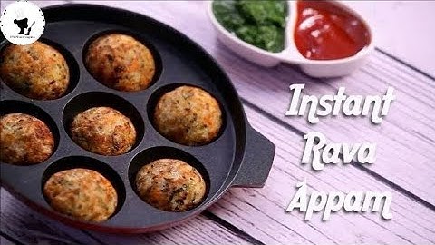 Instant Rava Appam Recipe/How to make Rava Appe Recipe/Suji k appe kaisa bnate hai/suji k soft appe