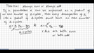 Group Theory 21, Properties of permutations, the tetrahedron