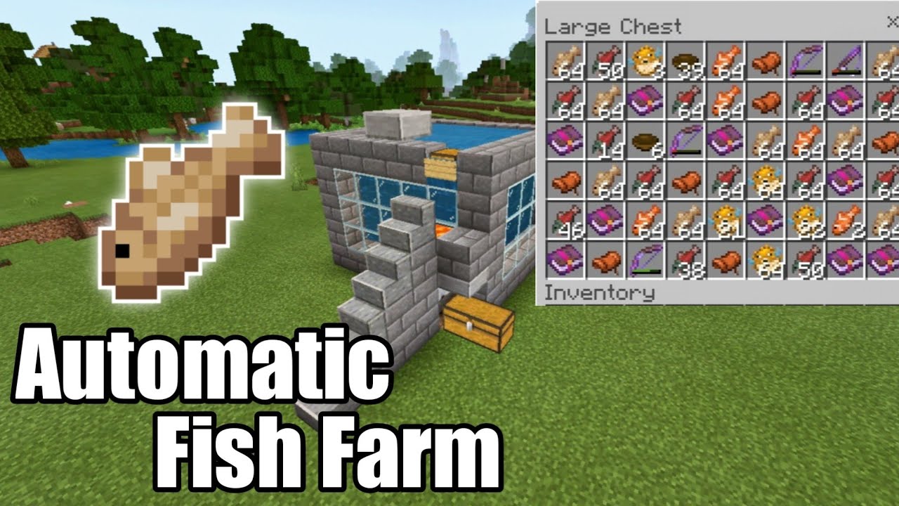 Minecraft fish farm bedrock